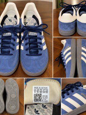 Adidas Handball Spezial Blue Suede Unisex Sneakers Men’s US 6 EU 38.5